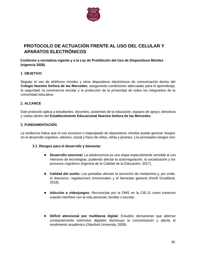 Página 26 del RICE Colegio NSM