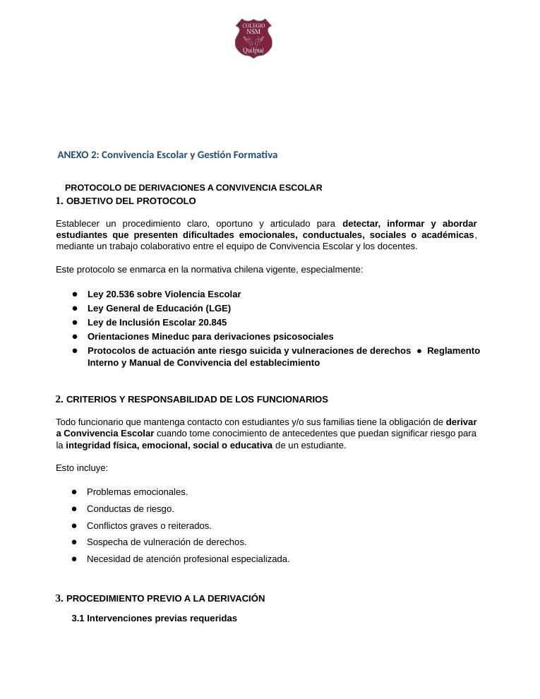 Página 35 del RICE Colegio NSM
