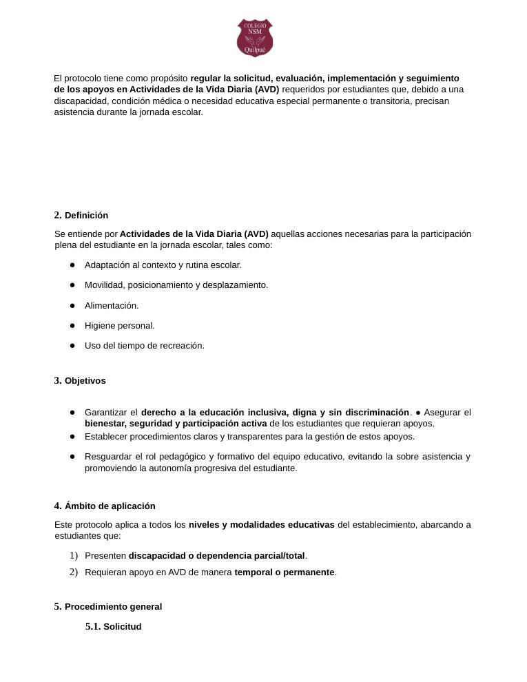 Página 65 del RICE Colegio NSM