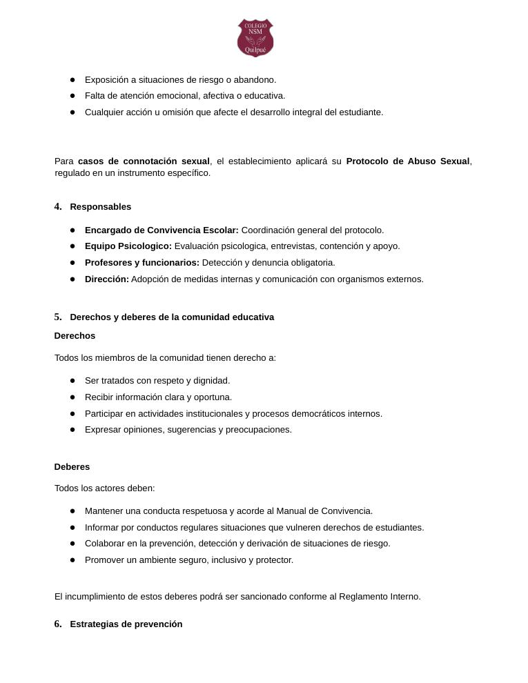 Página 89 del RICE Colegio NSM