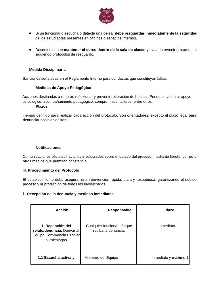 Página 101 del RICE Colegio NSM