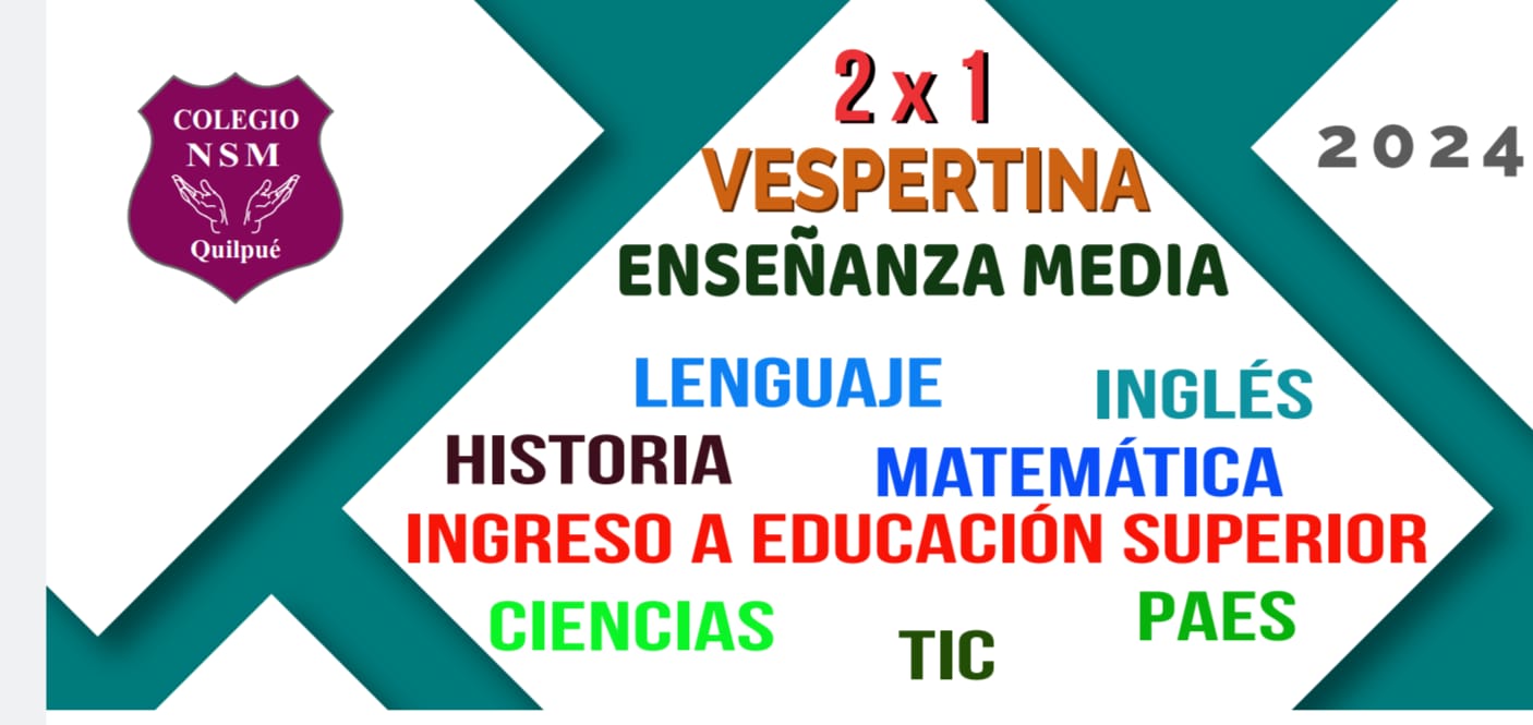 Matrículas Vespertina 2024 abiertas